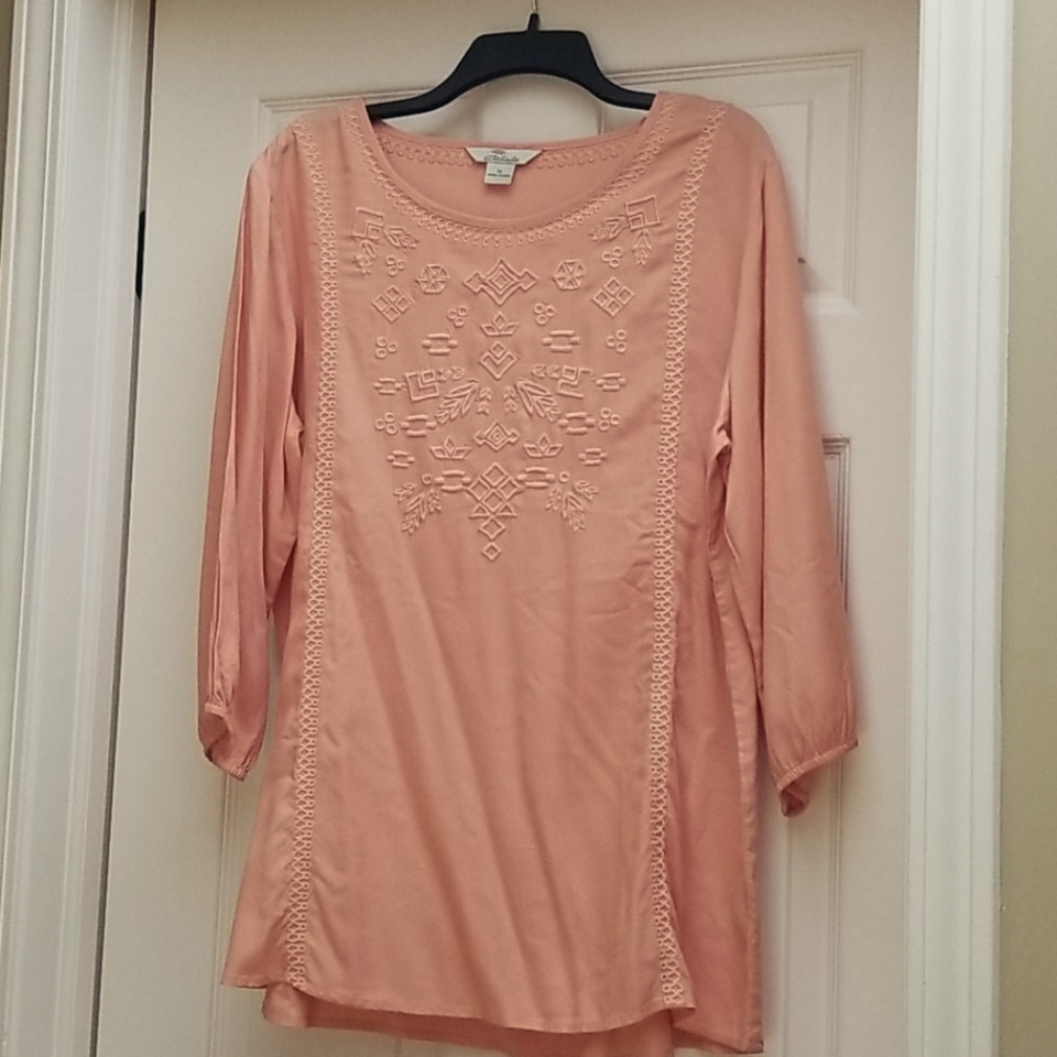 Nwot Bob Timberlake Embroidered Tunic Sz Xl